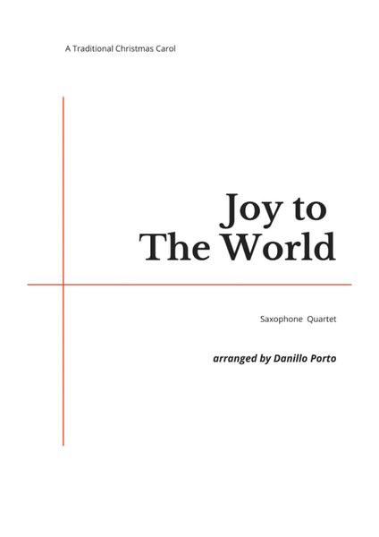 Joy To The World - Saxophone quartet image number null