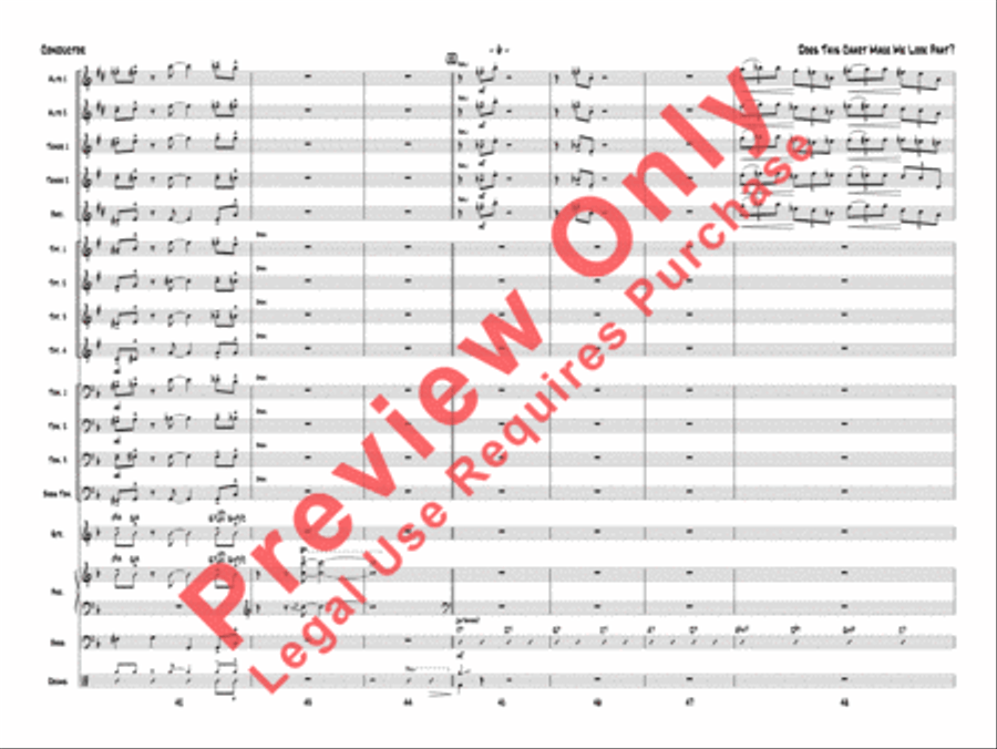 Does This Chart Make Me Look Phat? Jazz Ensemble scores gallery preview page 9