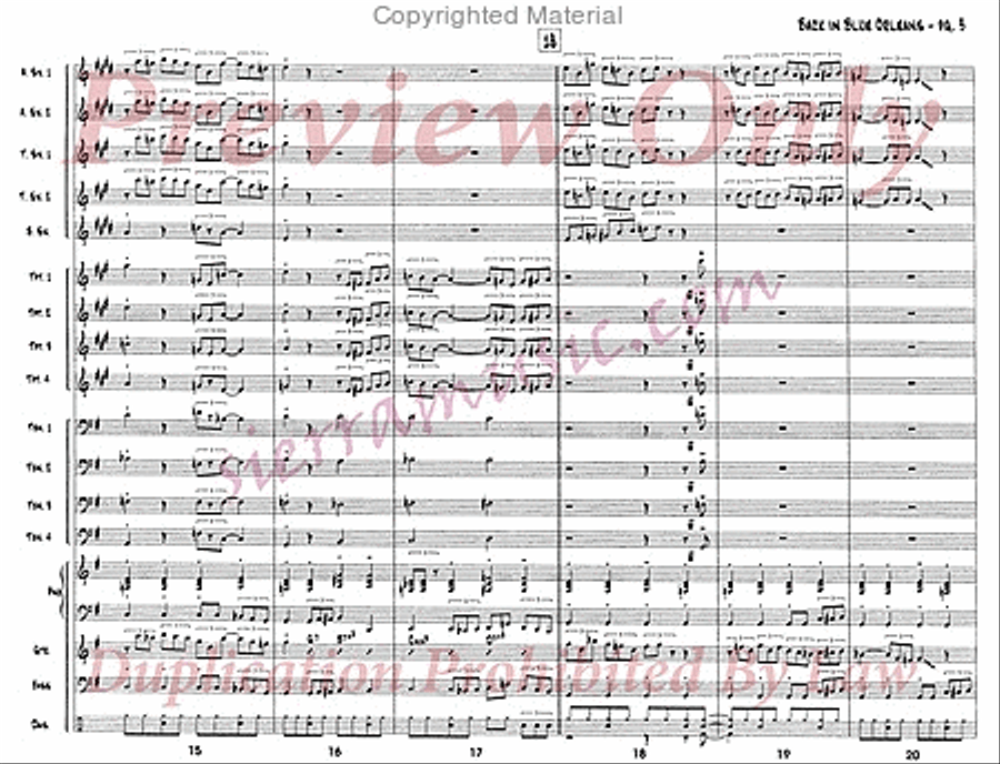 Back In Blue Orleans Back In Blue Orleans Big Band scores gallery preview page 4