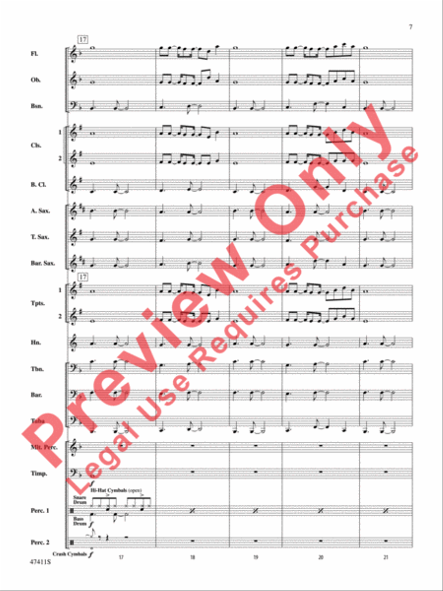I'll Fight Concert Band scores gallery preview page 8