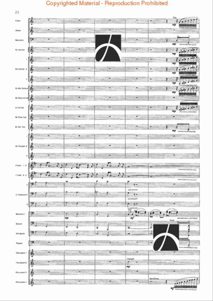 Spartacus Concert Band scores gallery preview page 29