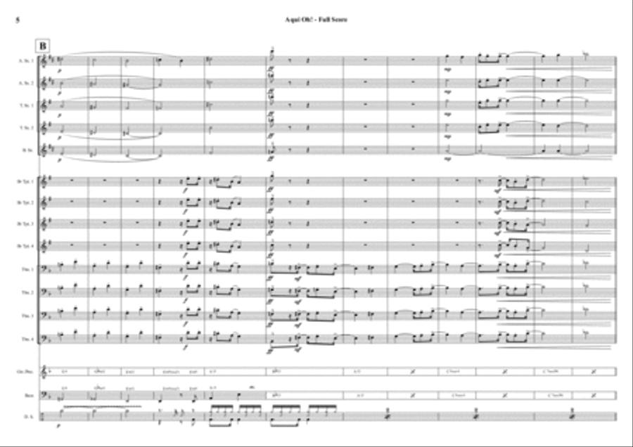 Aqui, Oh! Jazz Ensemble scores gallery preview page 5