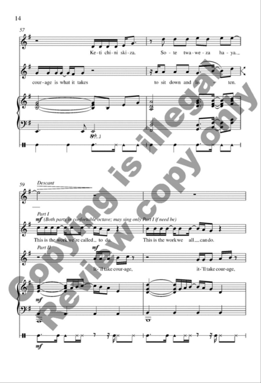 Reconcile Unison Choir scores gallery preview page 14