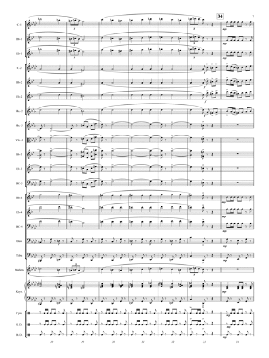 El Relicario Concert Band scores gallery preview page 6