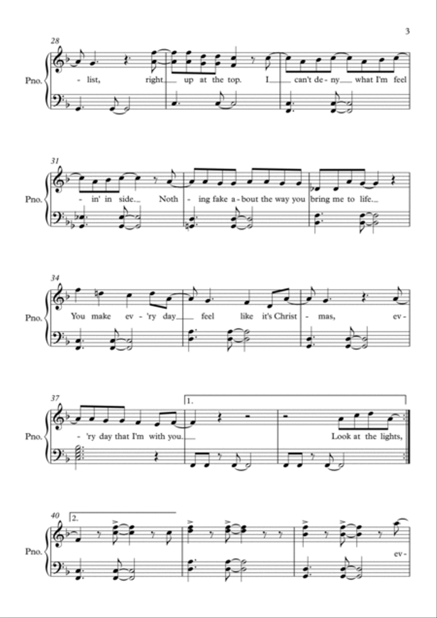 Like It's Christmas Easy Piano scores gallery preview page 3