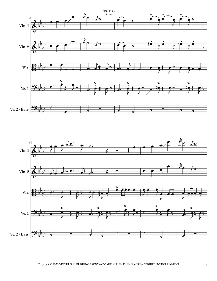 Filter String Quintet scores gallery preview page 5