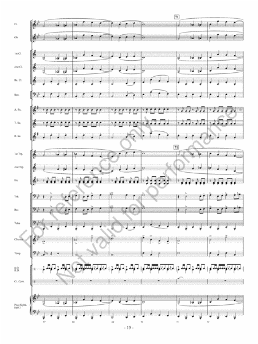 Chimes Of Freedom Chimes Of Freedom Concert Band scores gallery preview page 16