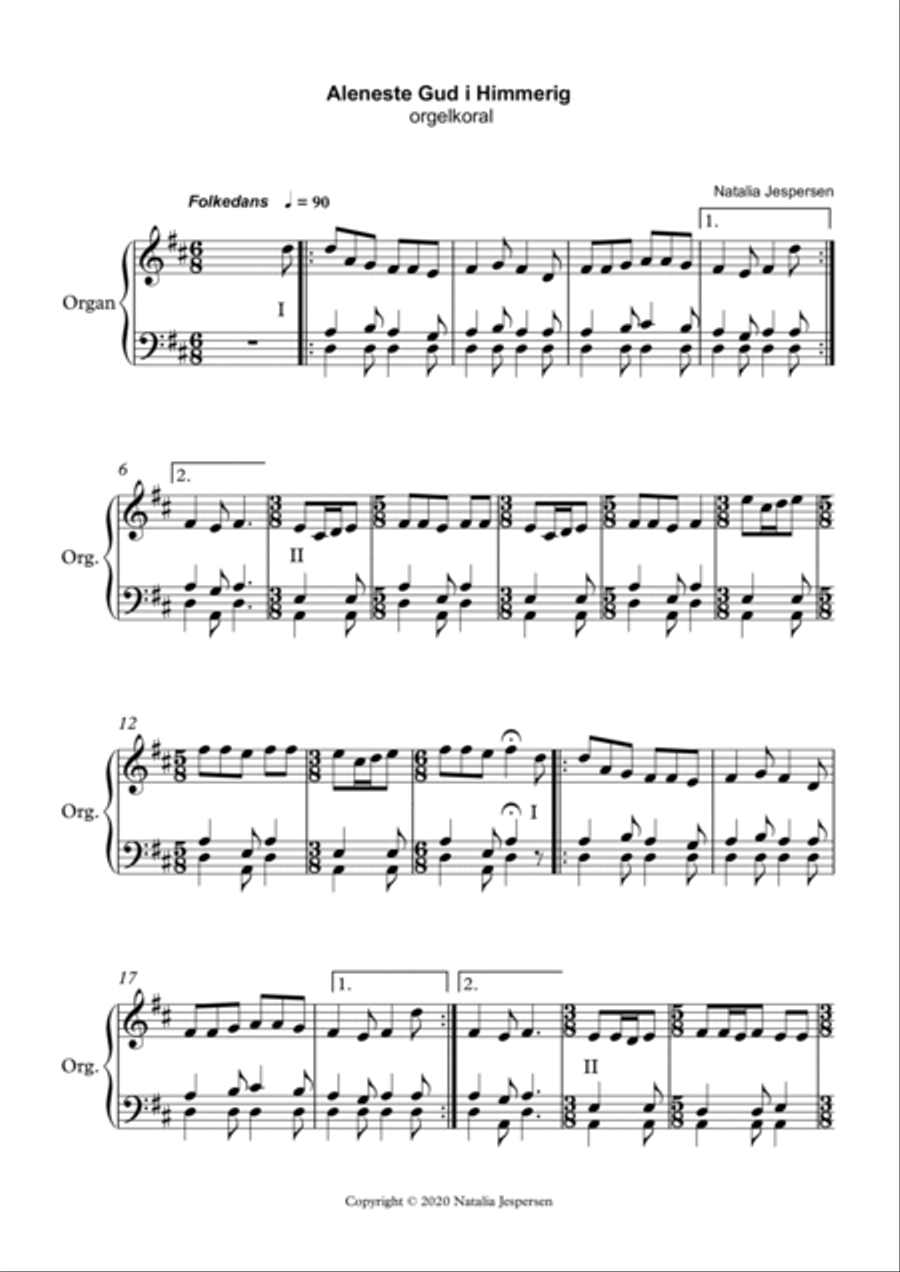 Orgelkoraler over Danske salmer Organ Solo scores gallery preview page 4
