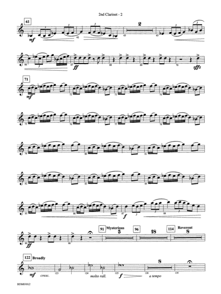 Inchon: 2nd B-flat Clarinet