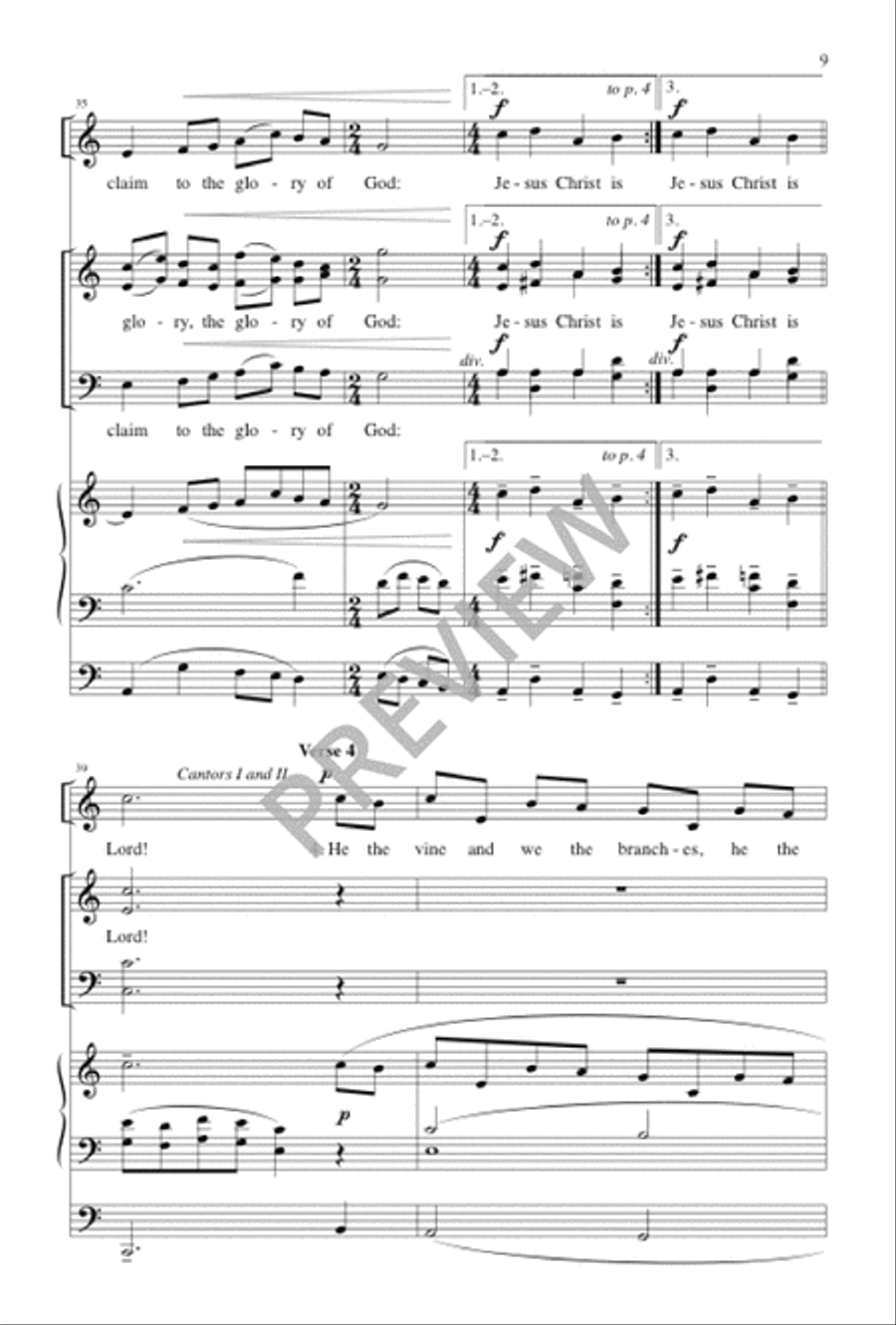 At Jesus' Name 4-Part scores gallery preview page 9