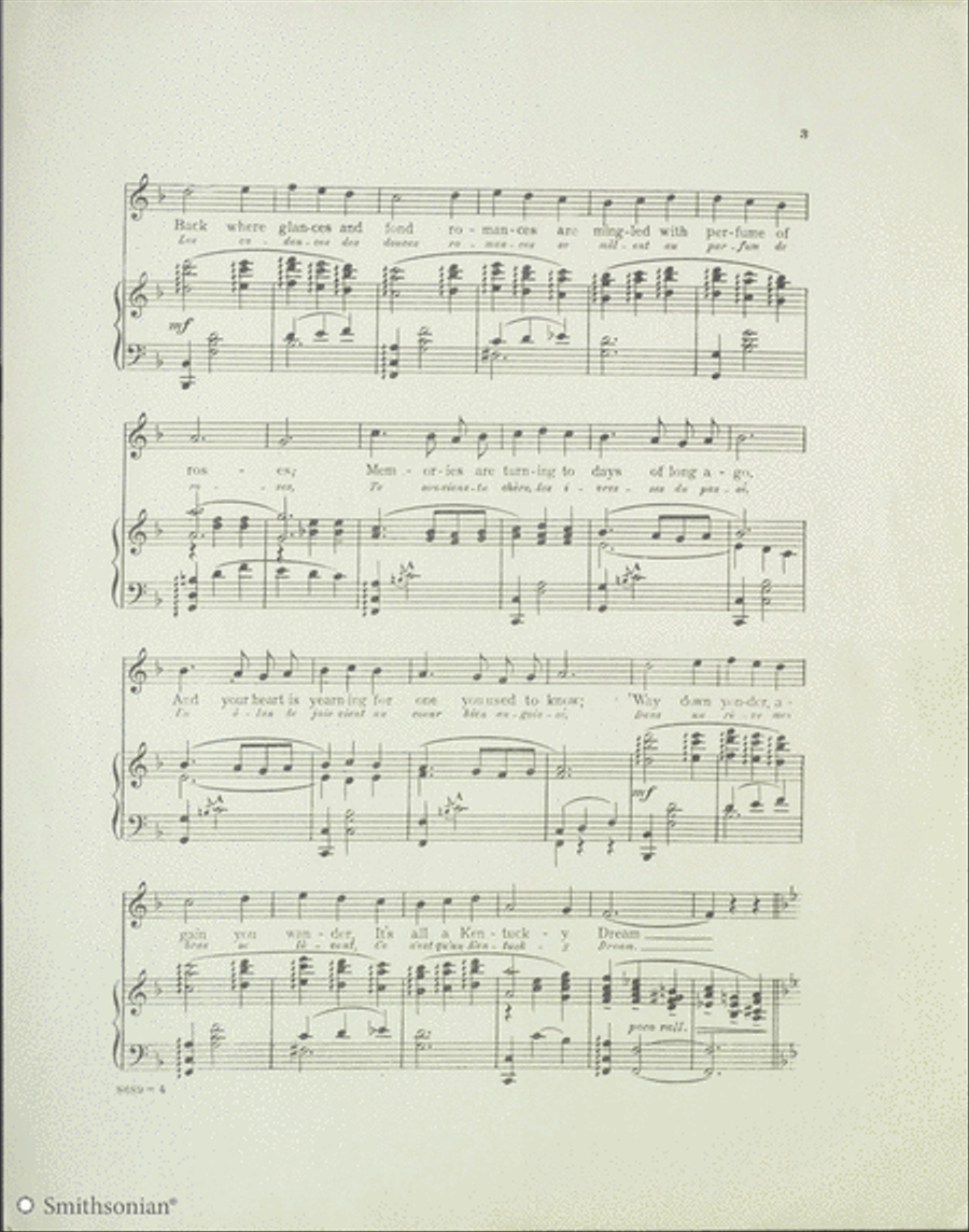 Kentucky Dream Waltz Piano, Vocal scores gallery preview page 3