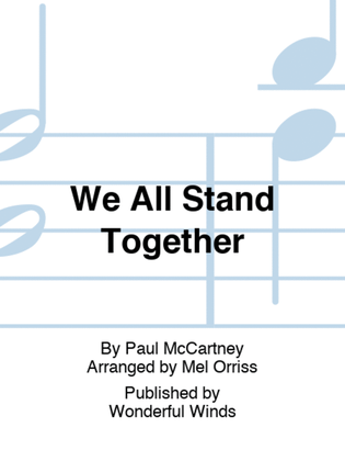 Book cover for We All Stand Together