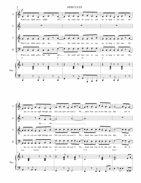I Won't Say (I'm In Love) SATB image number null