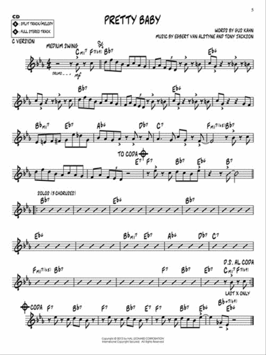 Tin Pan Alley C Instrument scores gallery preview page 4