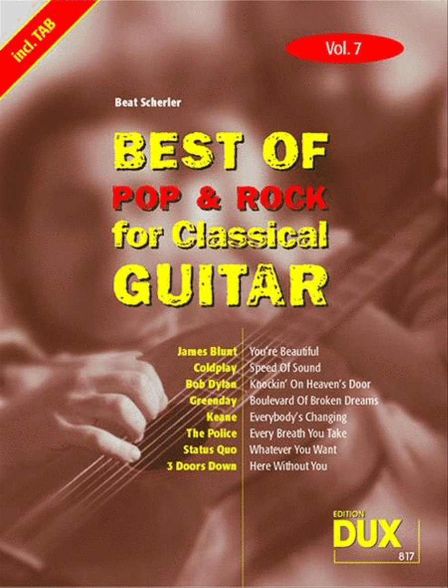 Best of Pop and Rock for Classical Guitar Vol. 7 Acoustic Guitar scores gallery preview page 1