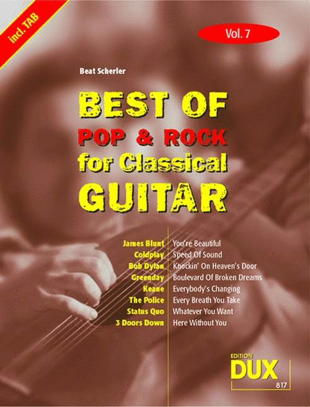 Best of Pop and Rock for Classical Guitar Vol. 7 Acoustic Guitar - Sheet Music