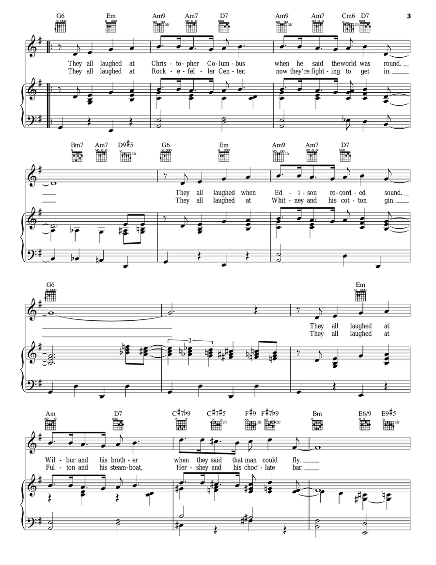 They All Laughed They All Laughed Guitar scores gallery preview page 3