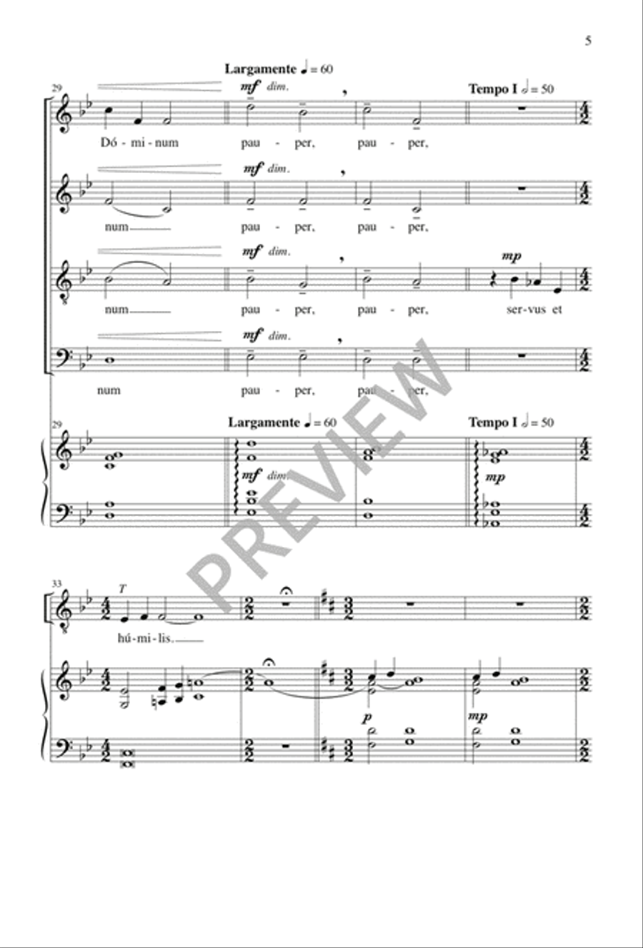 Panis Angelicus 4-Part scores gallery preview page 6