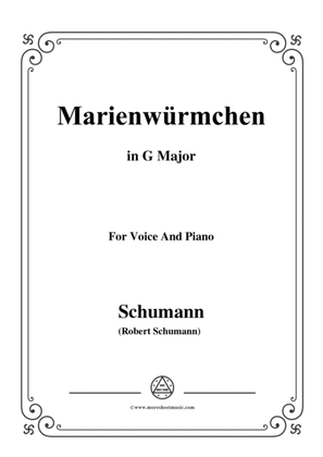 Schumann-Marienwürmchen,in G Major,Op.79,No.14,for Voice and Piano