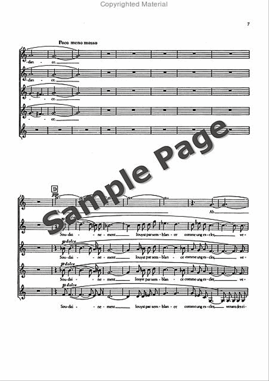3 French Choruses from the ballet “Joan von Zarissa” Women's Choir scores gallery preview page 8