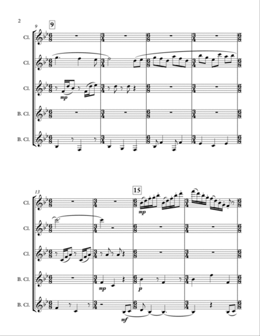 Dulcinea Dulcinea Woodwind Ensemble scores gallery preview page 2