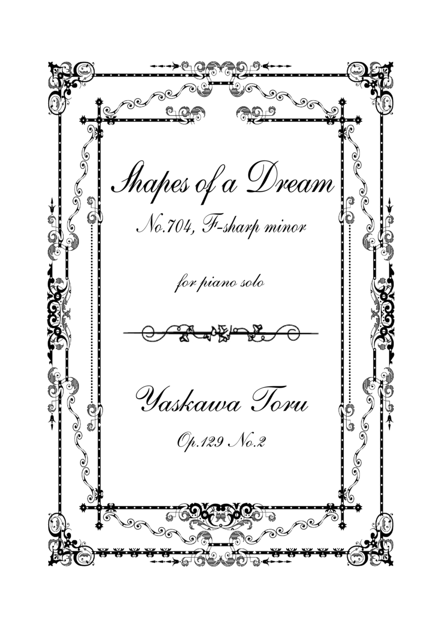 Shapes of a Dream No.704, F-sharp minor, Op.129 No.2 Piano Solo scores gallery preview page 1