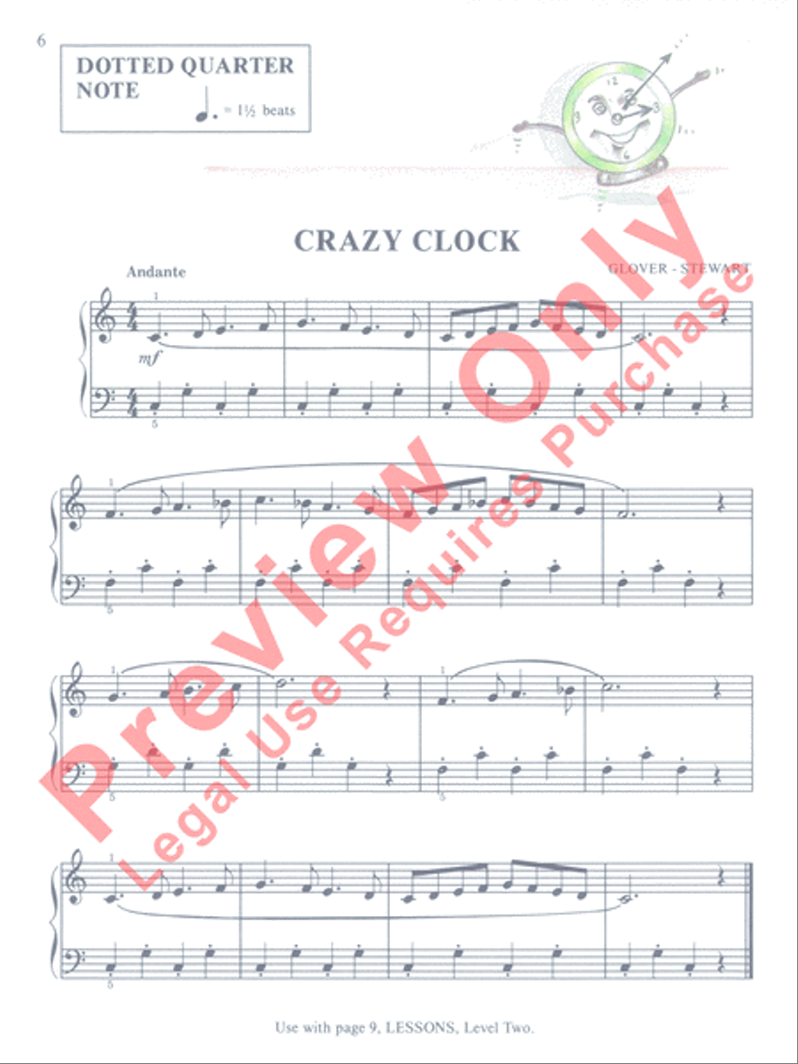 David Carr Glover Method for Piano Technic Piano Method scores gallery preview page 4