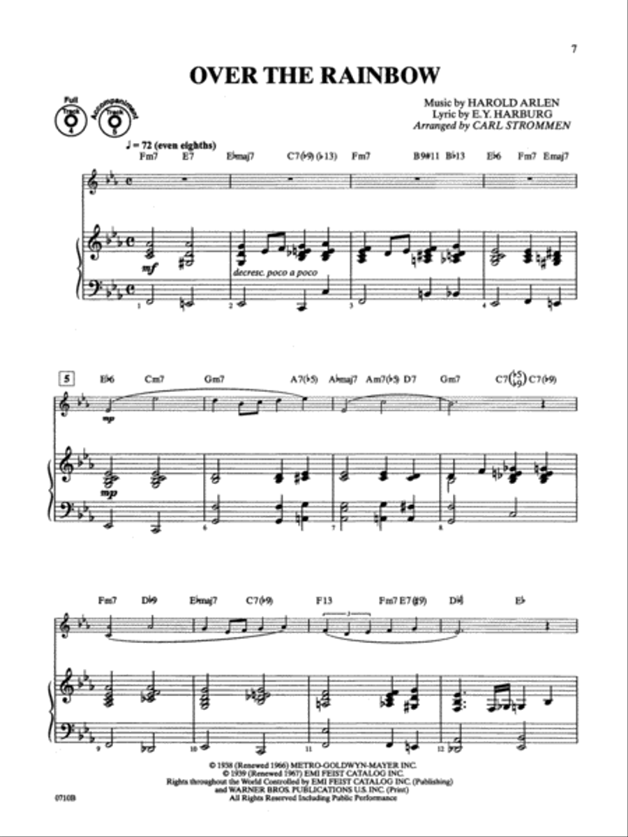 Movie Songs by Special Arrangement (Jazz-Style Arrangements with a Variation) Piano scores gallery preview page 7