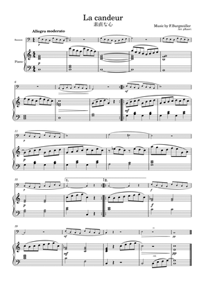 Burgmüller "La candeur" Bassoon & piano