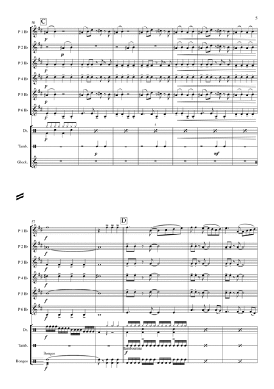 Can't Take My Eyes Off Of You Concert Band scores gallery preview page 5