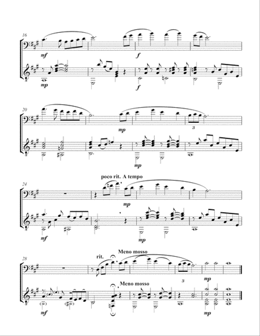 Three Catalan Folk Songs (Cello and Guitar) - Score and Parts Cello scores gallery preview page 6