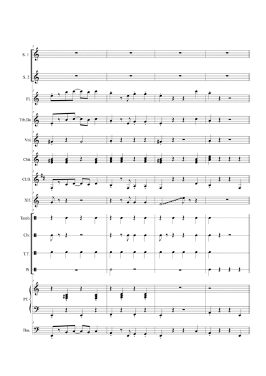 Vengo anch'io Full Orchestra scores gallery preview page 2