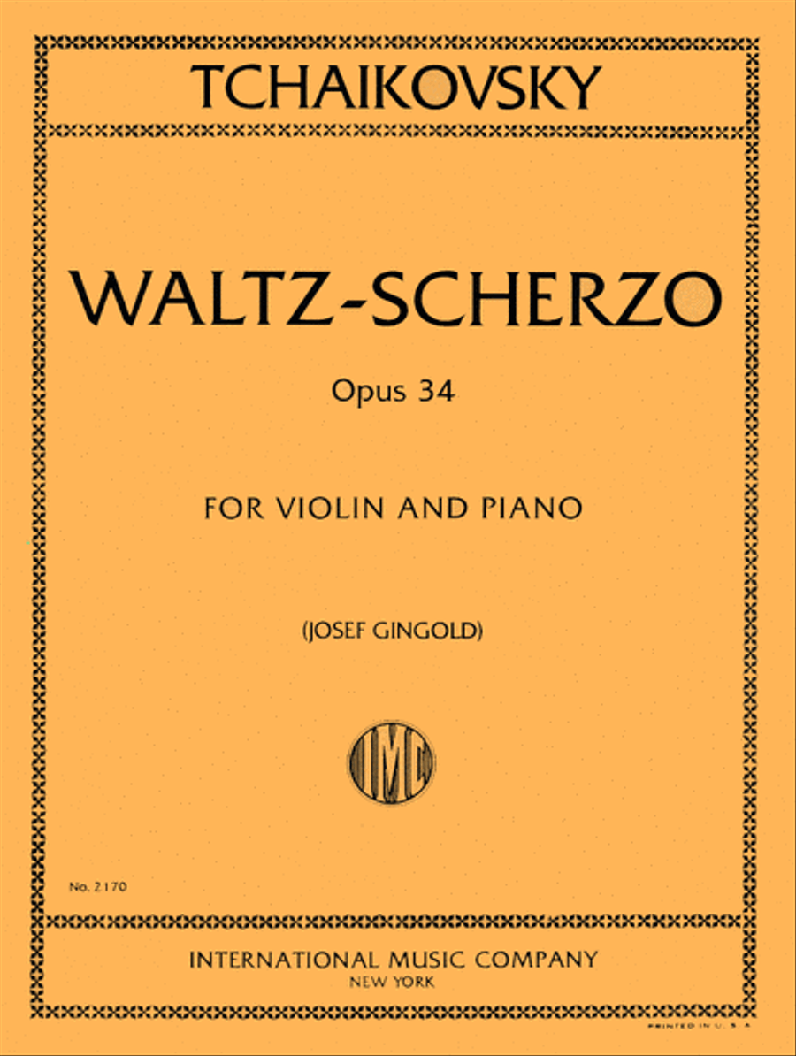 Waltz-Scherzo, Op. 34 Waltz-Scherzo, Op. 34 Violin Solo scores gallery preview page 1