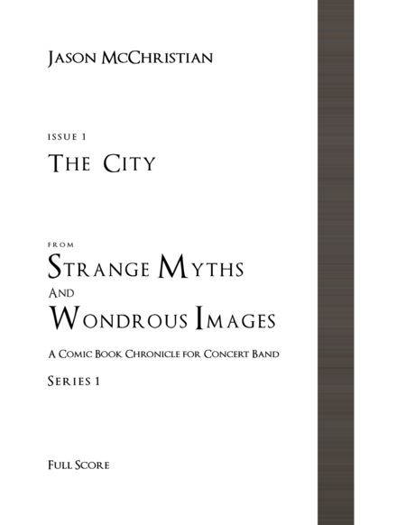 Issue 1, Series 1 - The City from Strange Myths and Wondrous Images - A Comic Book Chronicle for Con image number null