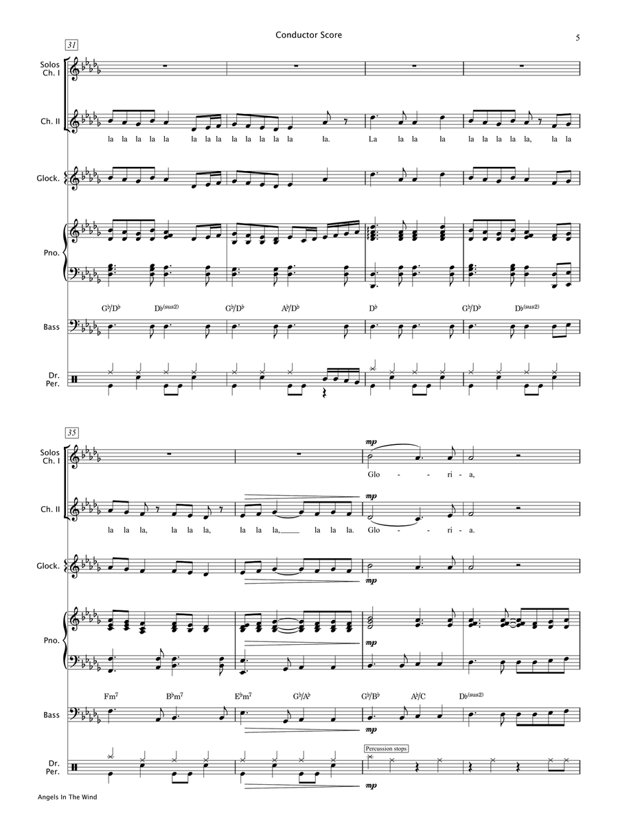Angels In The Wind (Score & Parts) Choir scores gallery preview page 6