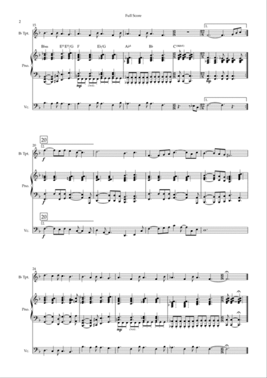 We Are The Champions We Are The Champions Trumpet Duet scores gallery preview page 2