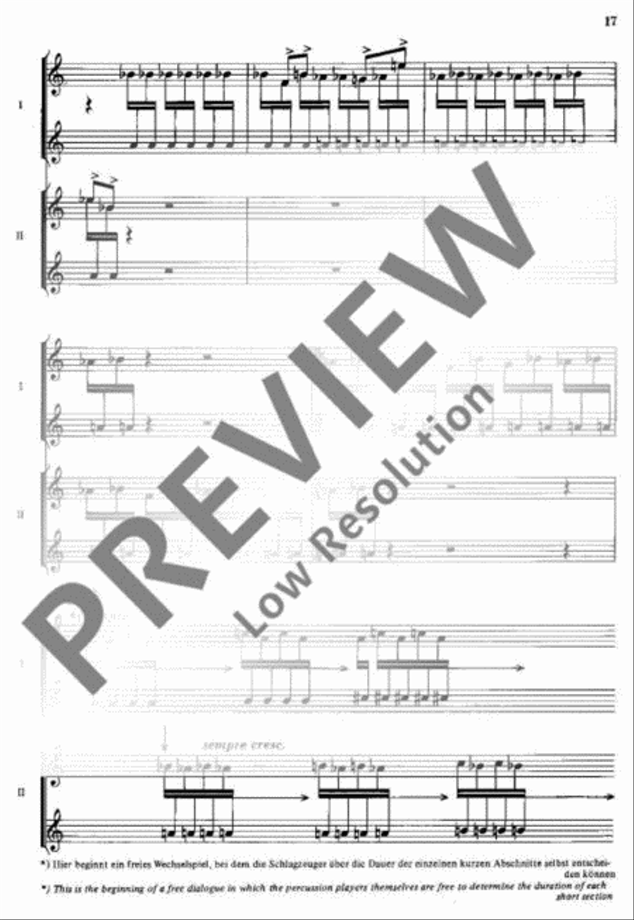 Katalog II Percussion scores gallery preview page 18