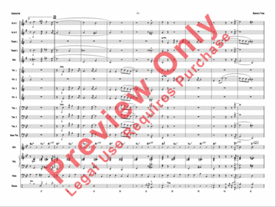 Bernie's Tune Jazz Ensemble scores gallery preview page 6