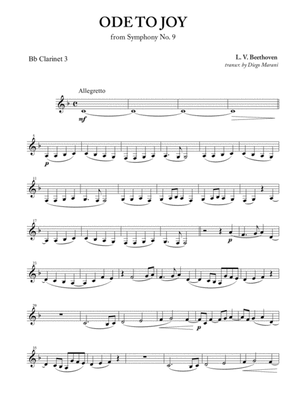 Book cover for Ode To Joy (from Symphony No. 9) for Clarinet Quartet