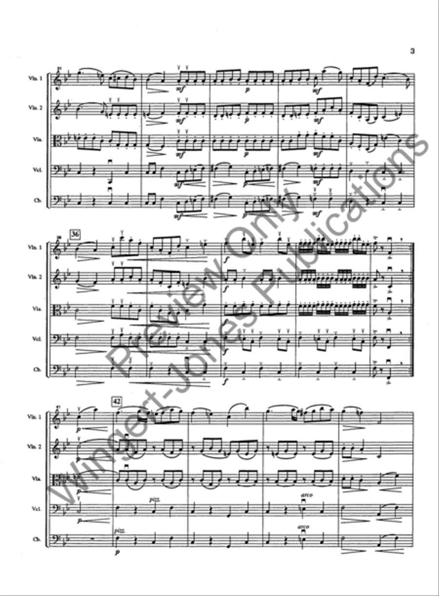 Serenade Op. 38, No. 6 String Orchestra scores gallery preview page 6