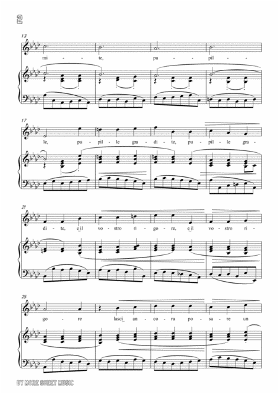 Bassani-Posate! Dormite! in A flat Major,for voice and piano