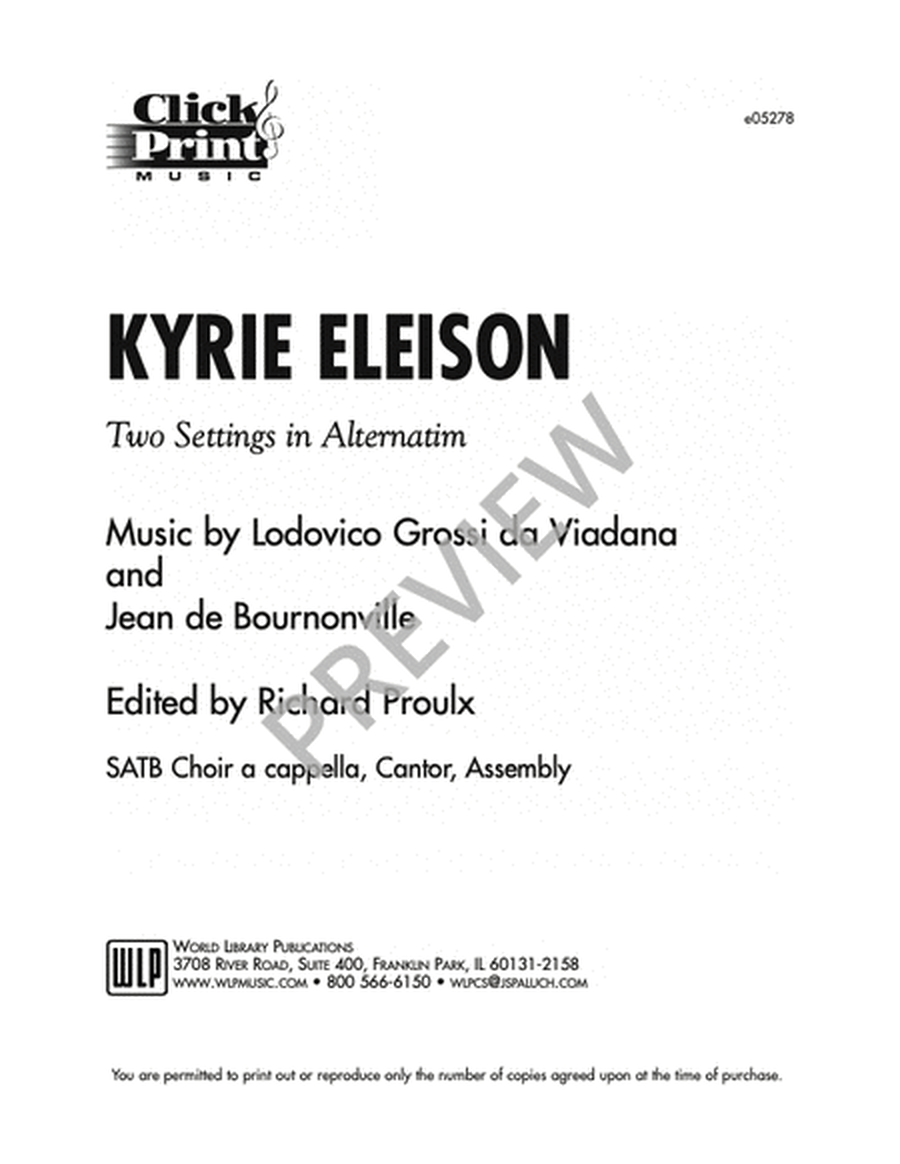 Kyrie Eleison-Two Settings in Alternatim
