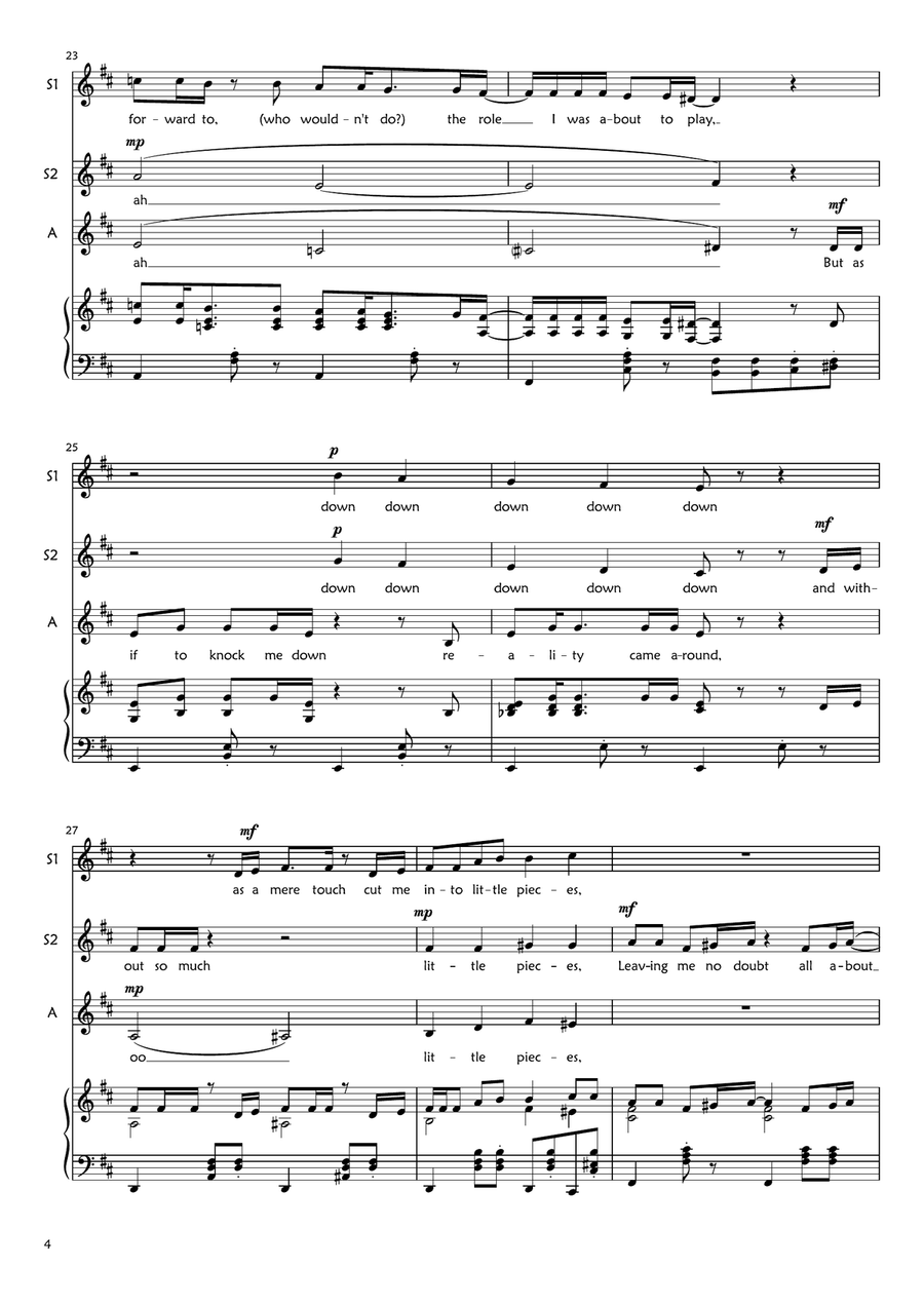 Alone Again (naturally) SSA scores gallery preview page 4