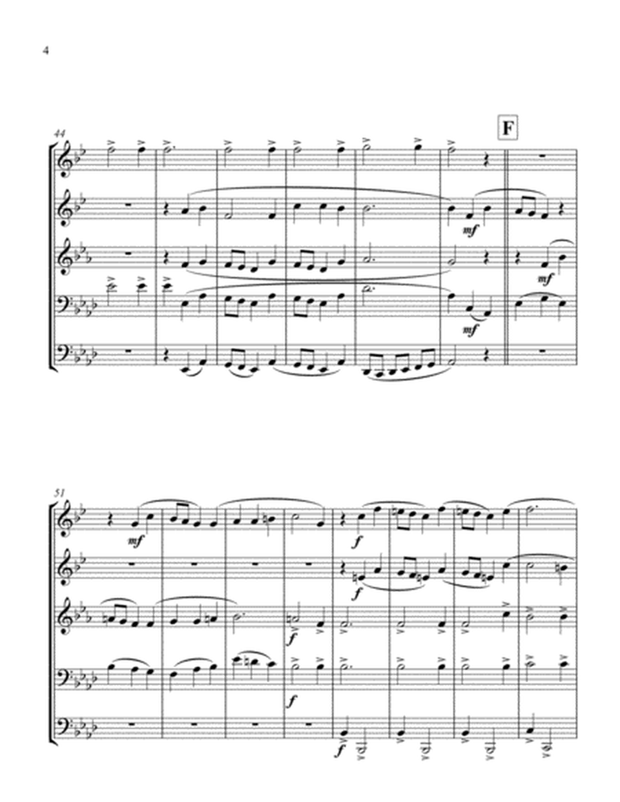 And the Glory of the Lord (excerpt) for Brass Quintet image number null