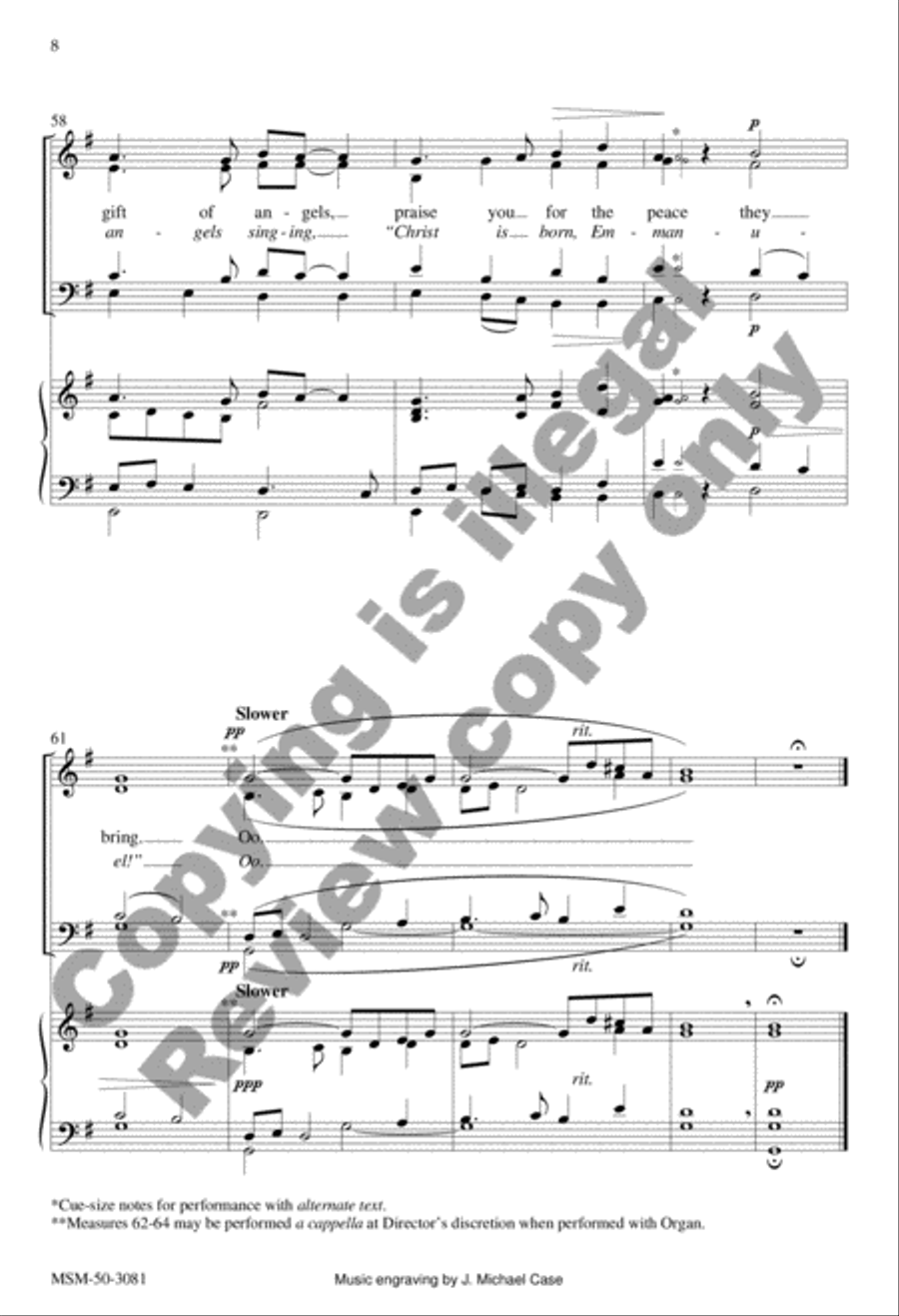 The Gift of Angels (Choral Score) image number null