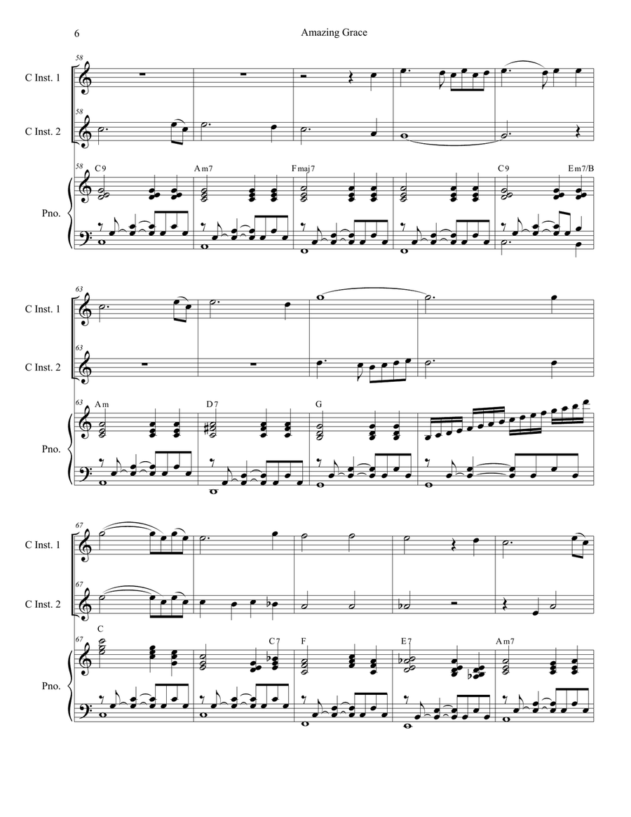 Amazing Grace (with 
