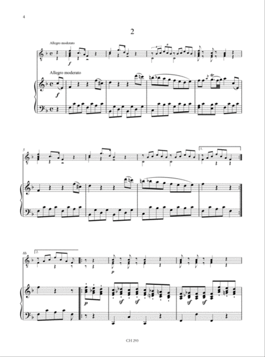 Différentes Pieces très faciles for Guitar and Piano - Vol. 1: Op. 10 Acoustic Guitar scores gallery preview page 3