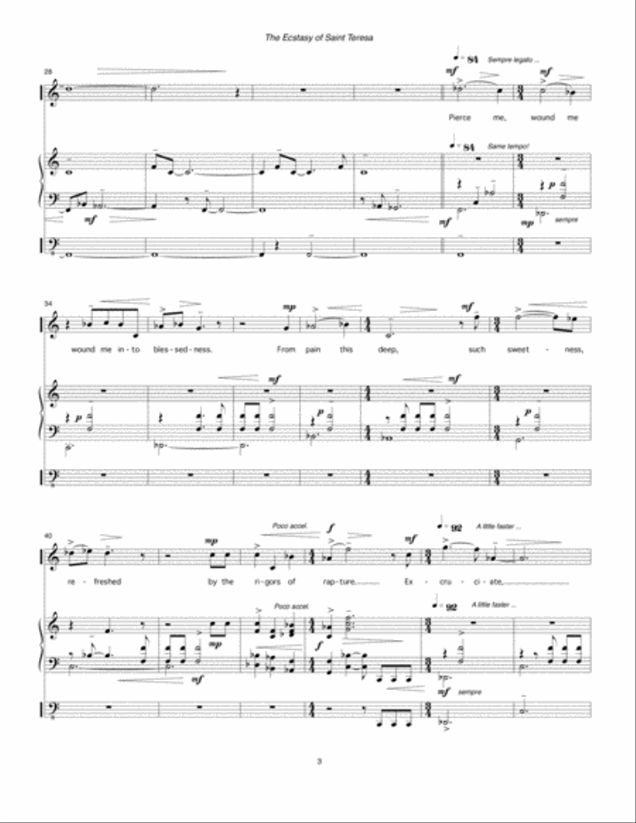 The Ecstasy of Saint Teresa (1998) for mezzo-soprano and organ Mezzo-Soprano Voice scores gallery preview page 5