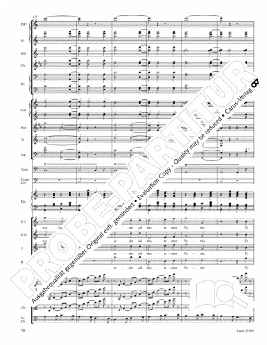 Messe solennelle de sainte Cecile STB scores gallery preview page 91