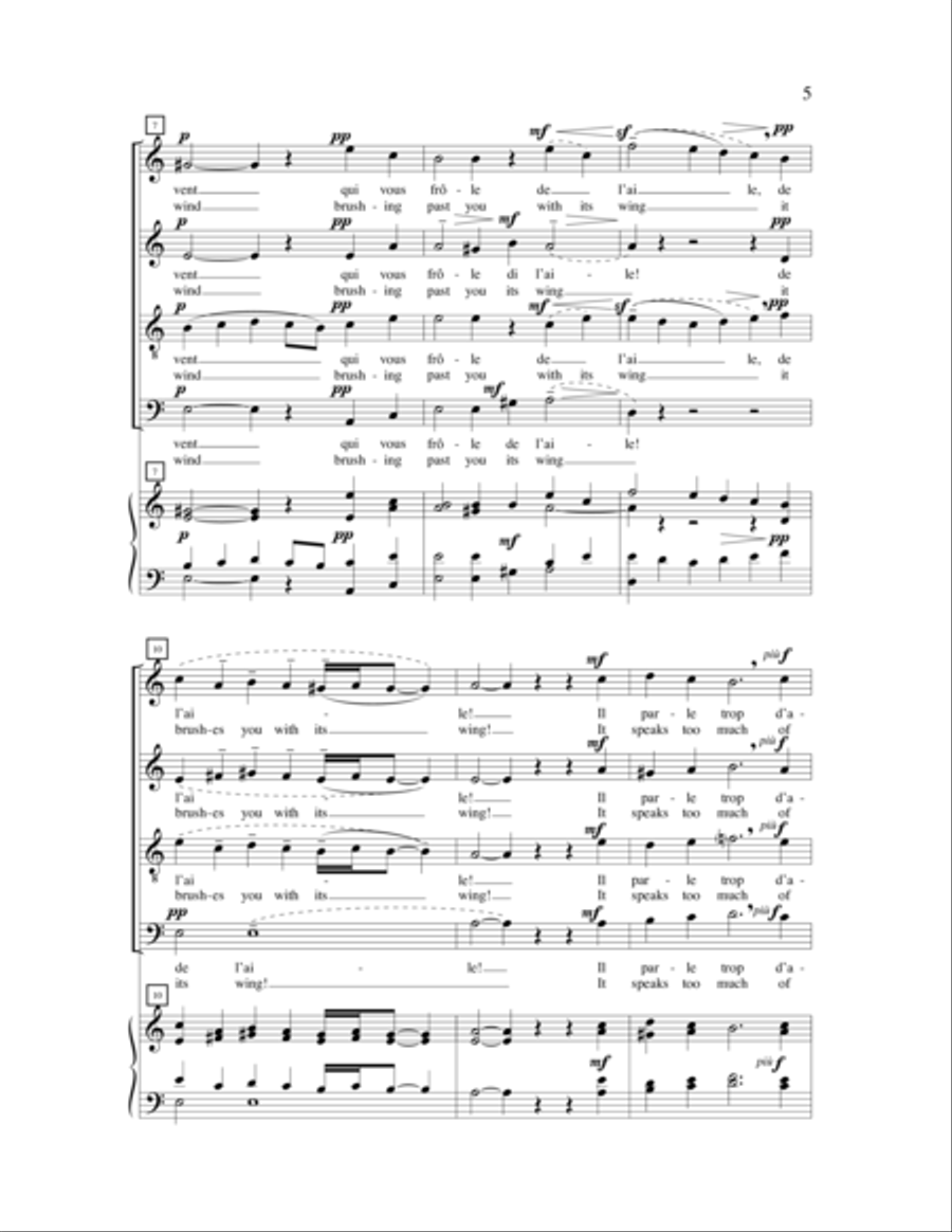 Cheres Fleurs 4-Part scores gallery preview page 5